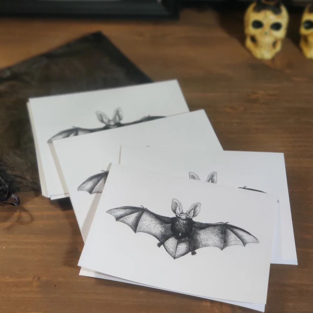 Blank Notecards - Bat - Set of 25 - Picture 1 of 3